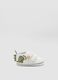 Scarpine bianche con dinosauro e chiusura a strappo_0