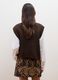 Gilet marrone in misto lana con bottoni_3