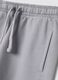 Grey organic cotton jogger trousers with print_3