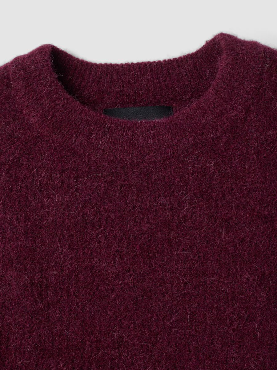 Purple alpaca and wool blend crew-neck jumper_5