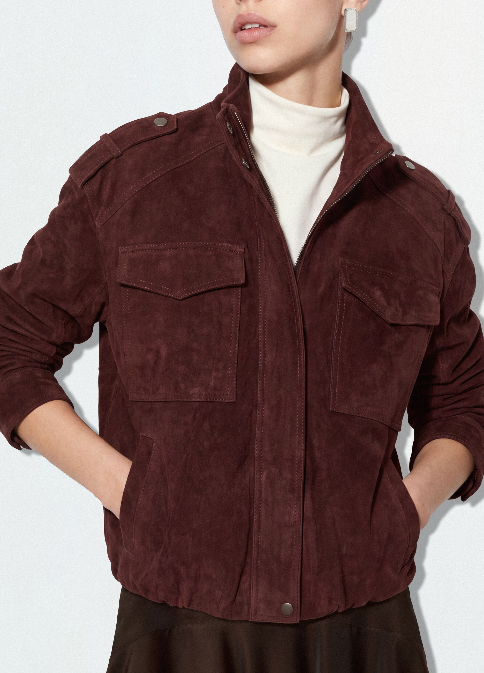 Red Genuine Leather Jacket &ndash; Regular Fit
