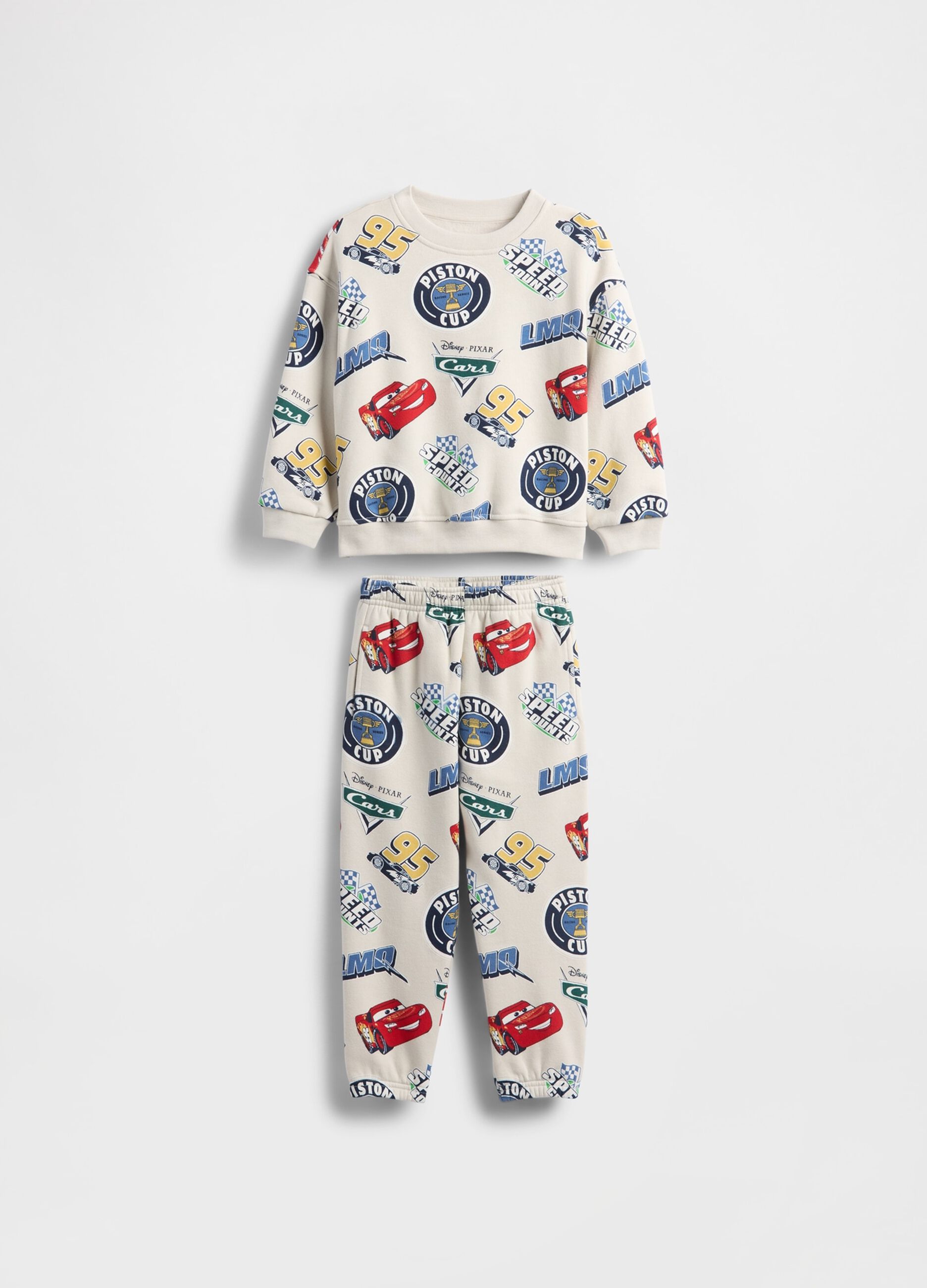 Beige cotton set for children