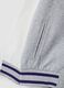 Grey marl pure cotton hoodie with Lakers print_3