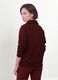 Red stretch viscose sweatshirt with turtleneck, regular fit_3