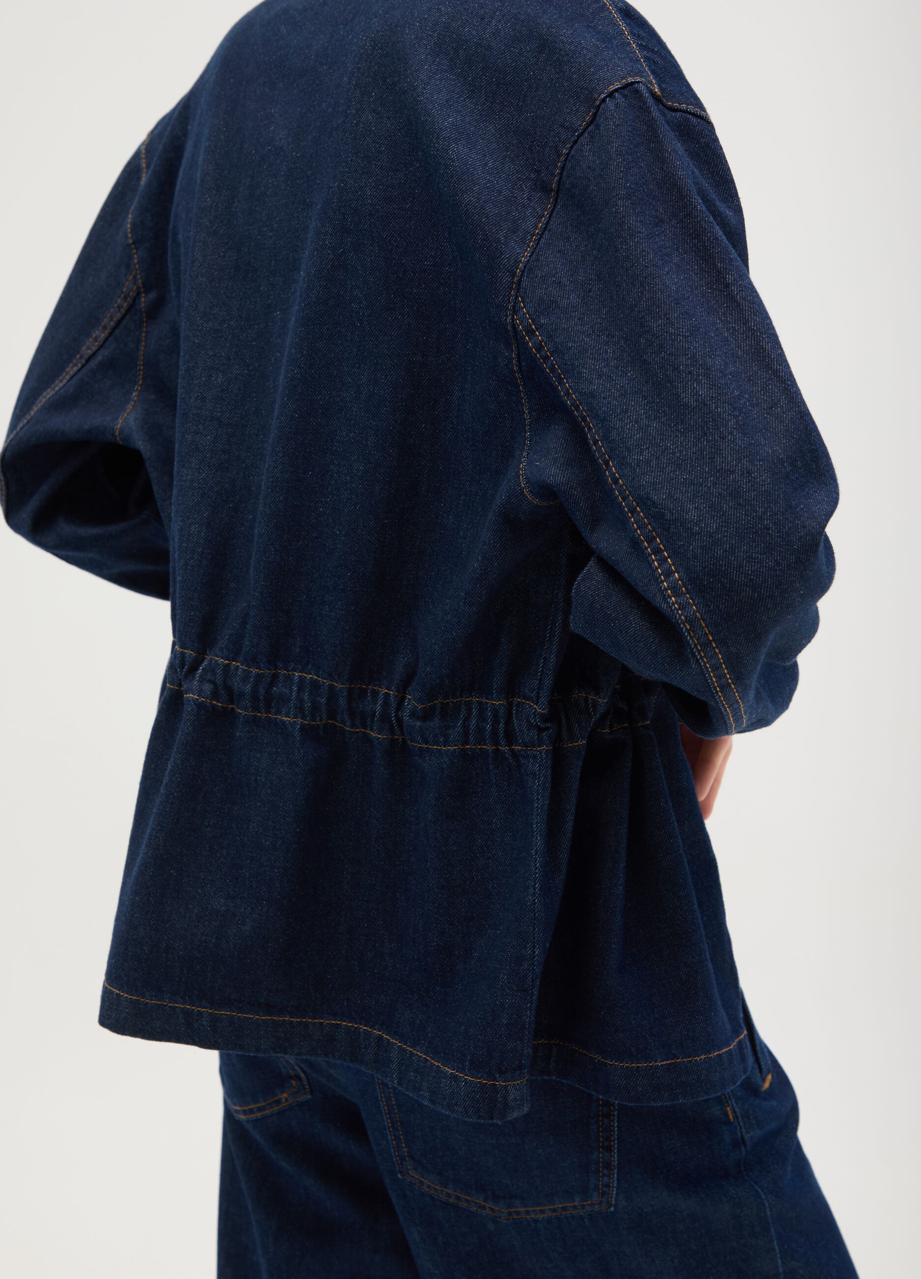 Women's pure cotton denim shirt