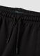 Black cotton-blend joggers with ankle zips_2