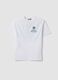 White pure cotton Celtics print T-shirt for boys_3