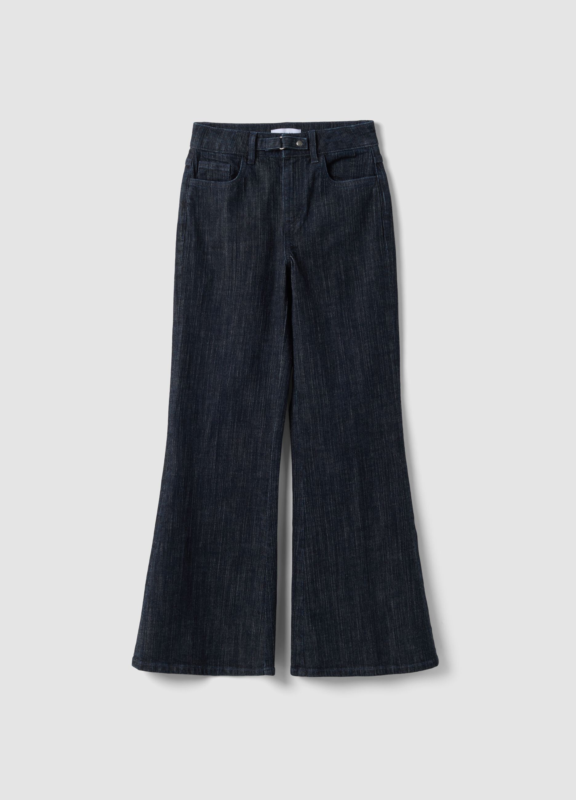 Blue bootcut stretch-cotton denim jeans