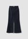 Blue bootcut stretch-cotton denim jeans_0