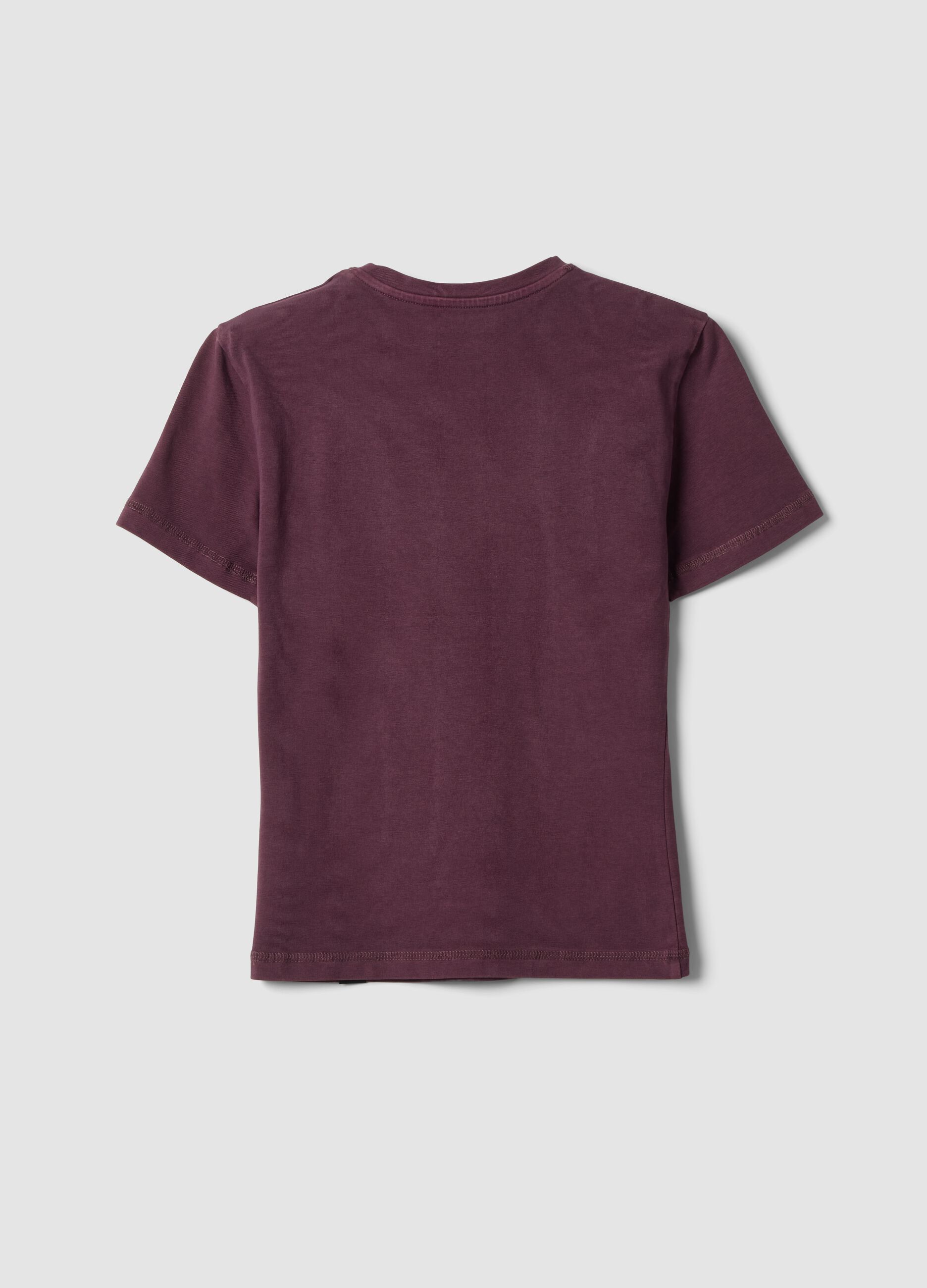 Perfect T-shirt Washed Wine