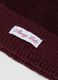 Cappellino rosso in lana elasticizzata a coste_1