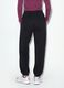 Pantaloni jogger neri in misto cotone con coulisse_3