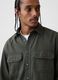 Green cotton-lyocell blend shirt with pockets_1