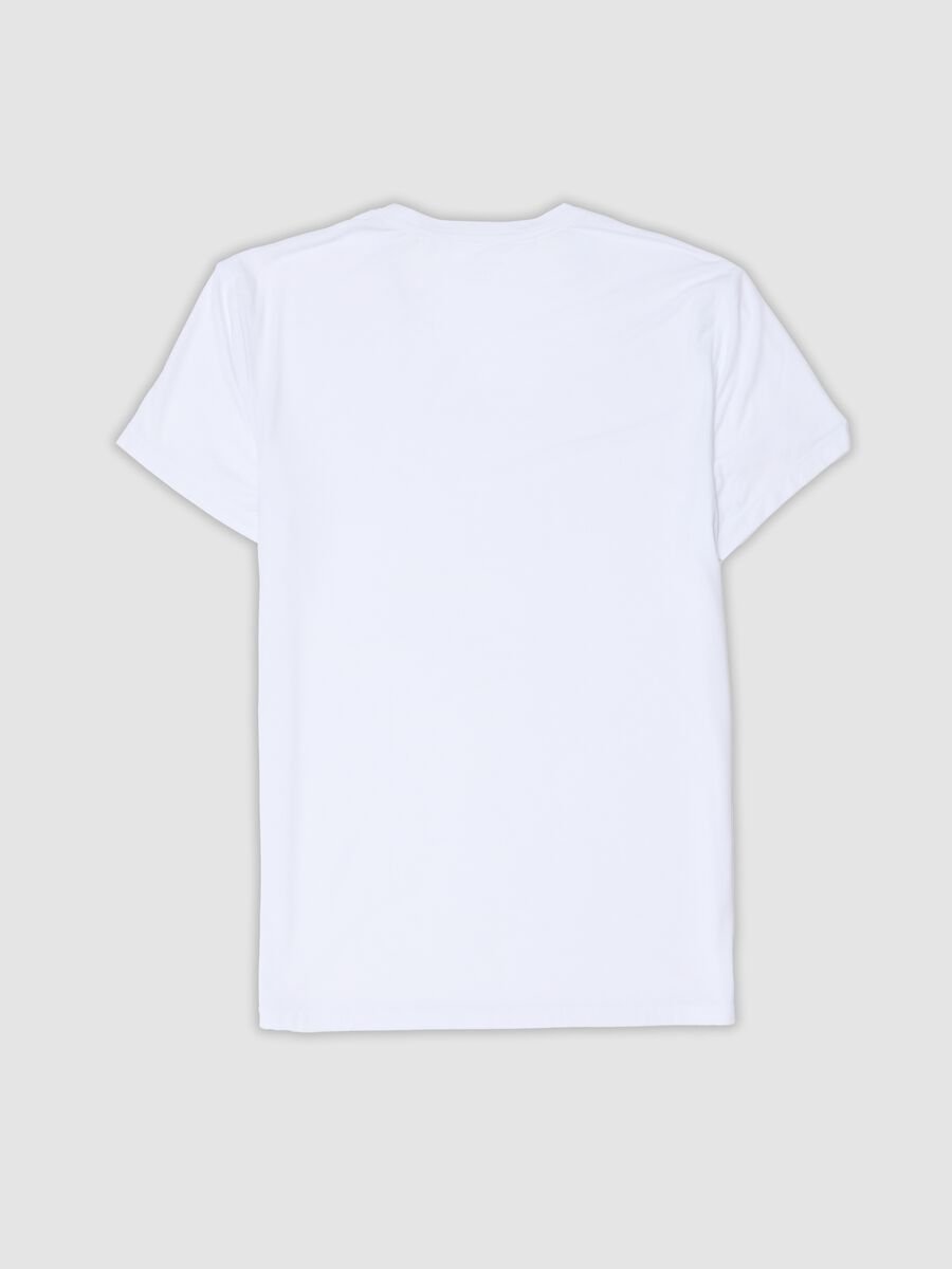 White stretch modal crew-neck T-shirt_2