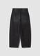 Black pure cotton barrel-fit jeans_1