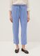 Multicolour striped pure viscose jogger trousers regular fit_1
