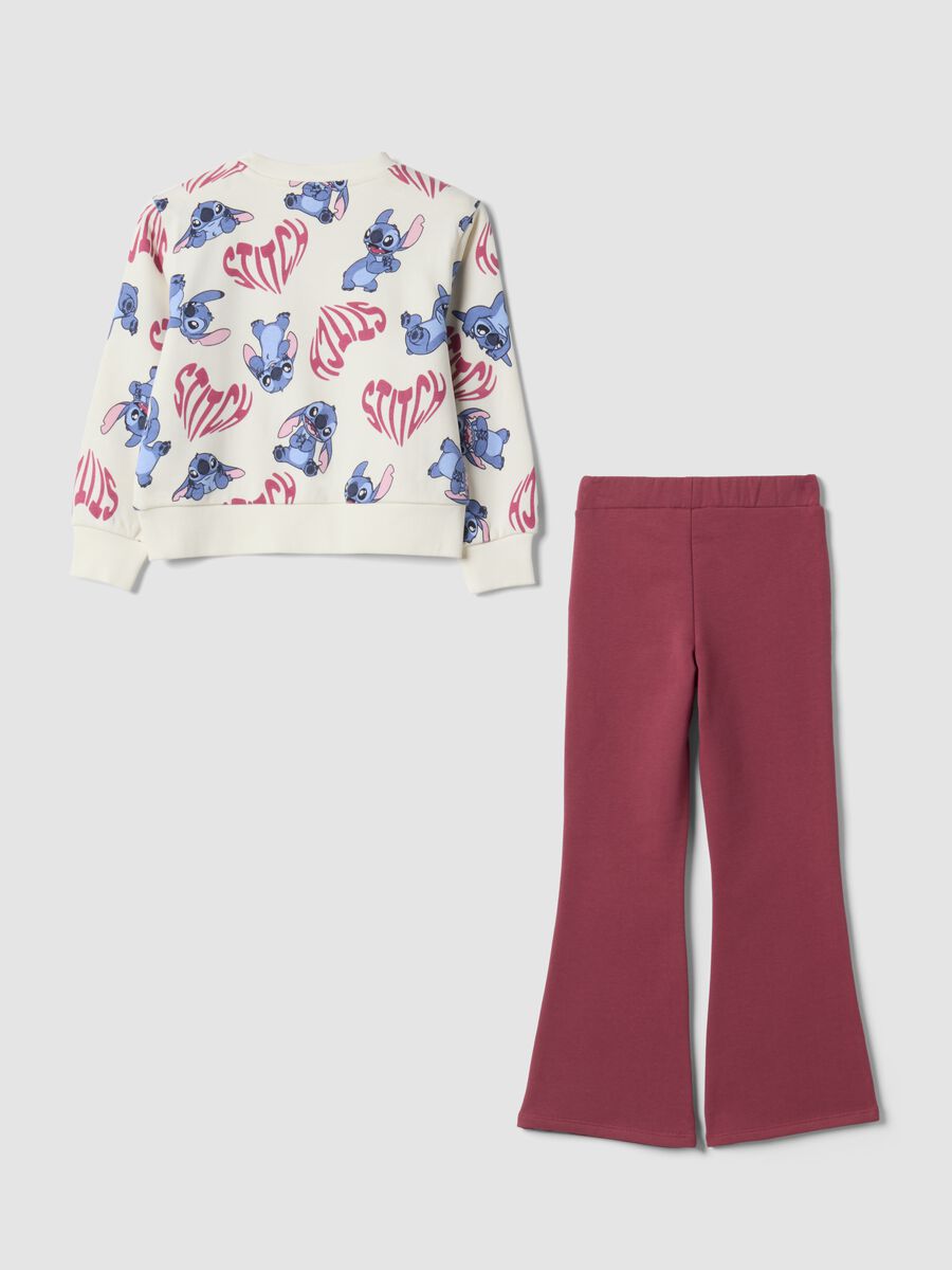 White and red cotton-blend Lilo & Stitch tracksuit_1