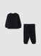 Black Batman-themed oversized jogging set in 100% organic cotton_1