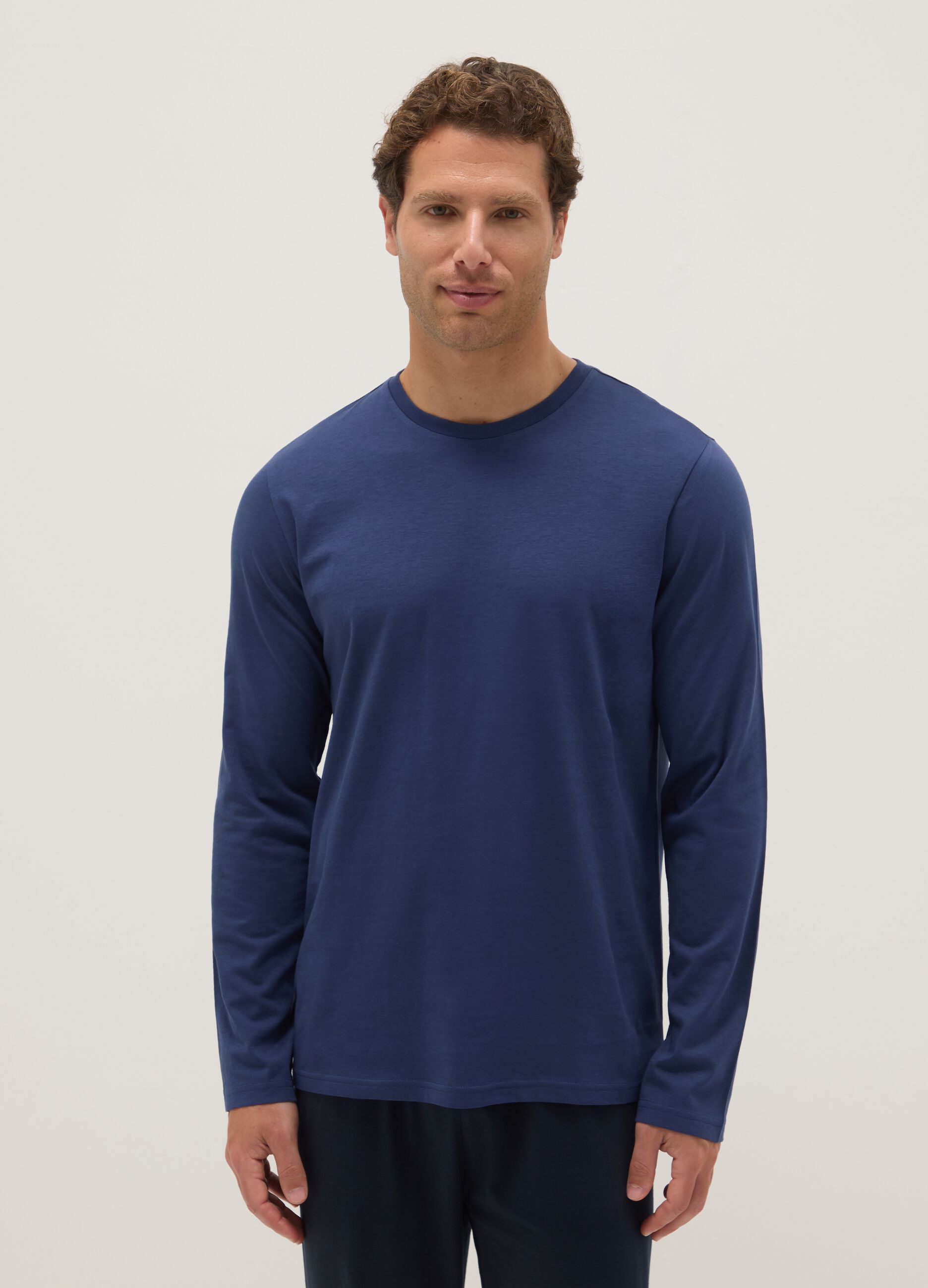 Blue pure cotton pyjamas regular fit