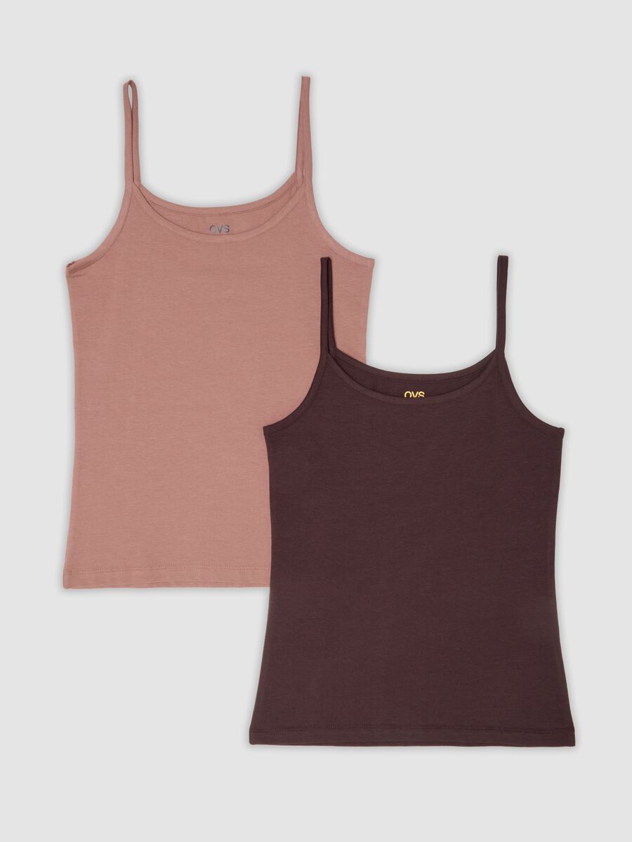 Two-pack of multicolour stretch organic cotton crew-neck vests_4