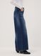 Blue pure cotton super wide-leg jeans_2