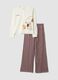 Brown Peanuts-themed pyjamas in pure organic cotton_4