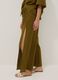 Green pure cotton beach trousers_3
