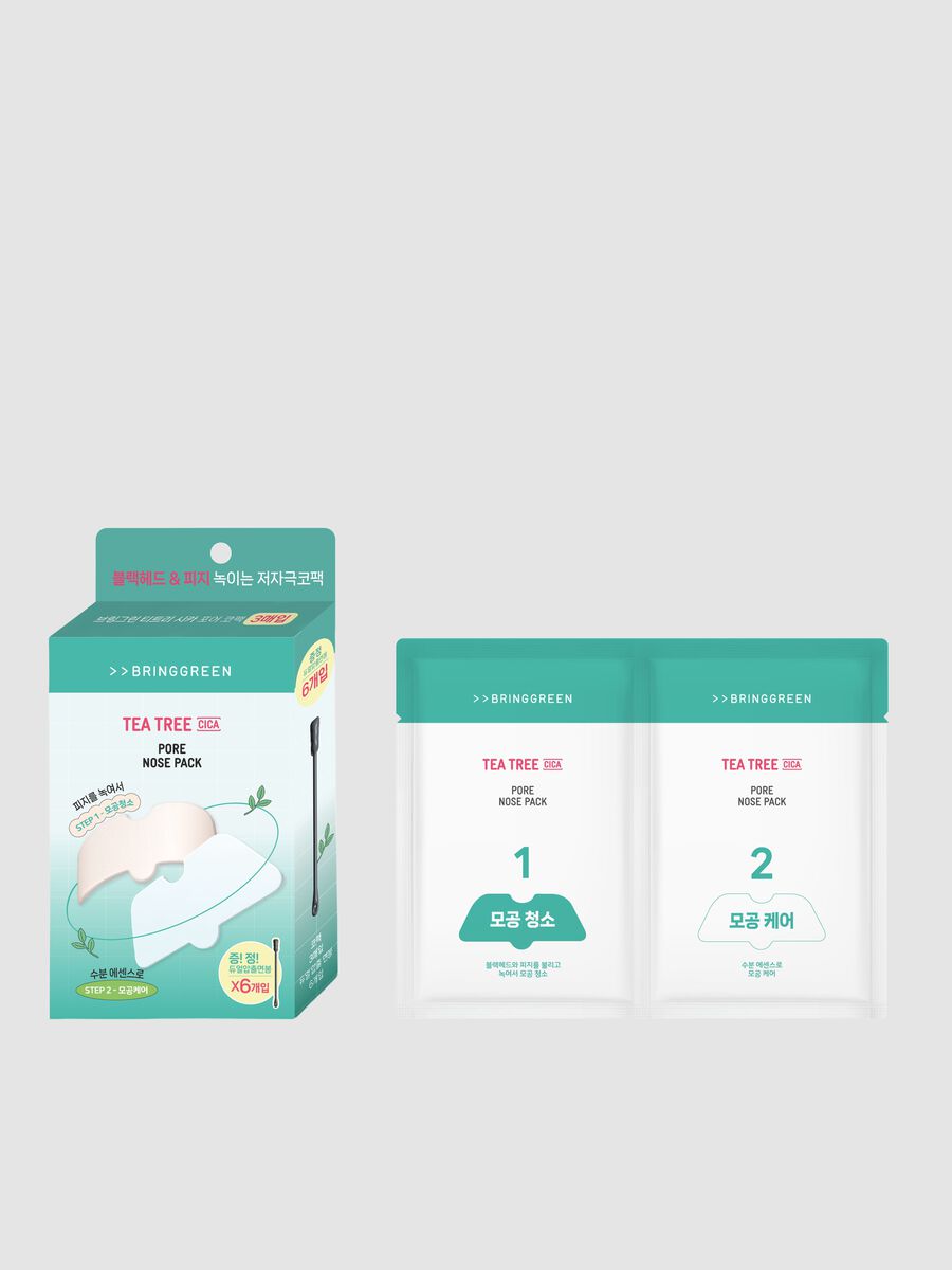 Tea Tree Cica Pore Nose Strip 5P - Korean skincare_0