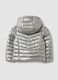 Ultralight Grey Hooded Zip-Up Puffer Jacket for Girls_1