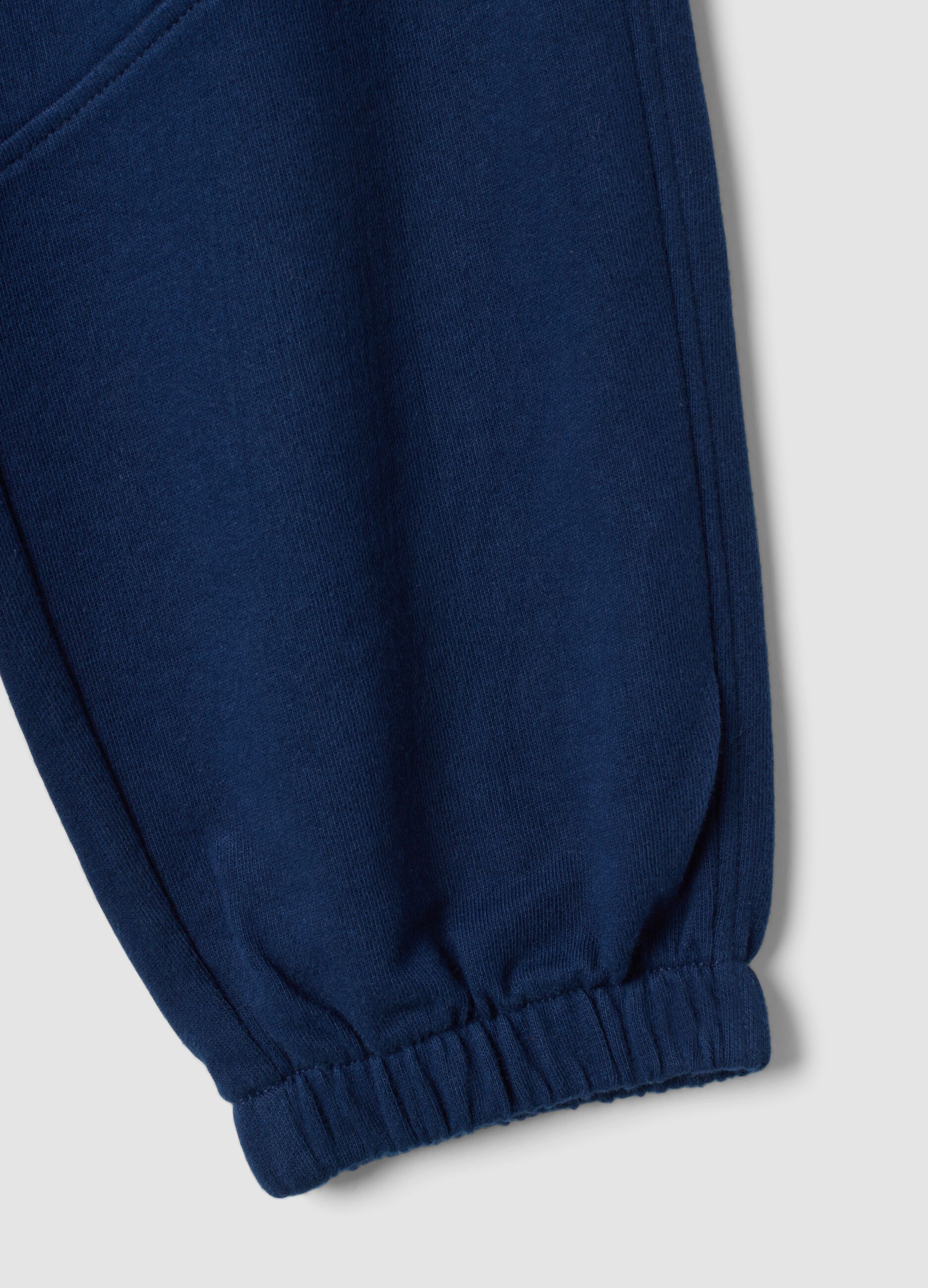 بنطال جوجر أزرق من قطن خالص