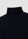 Navy blue merino wool roll-neck jumper, regular fit_5
