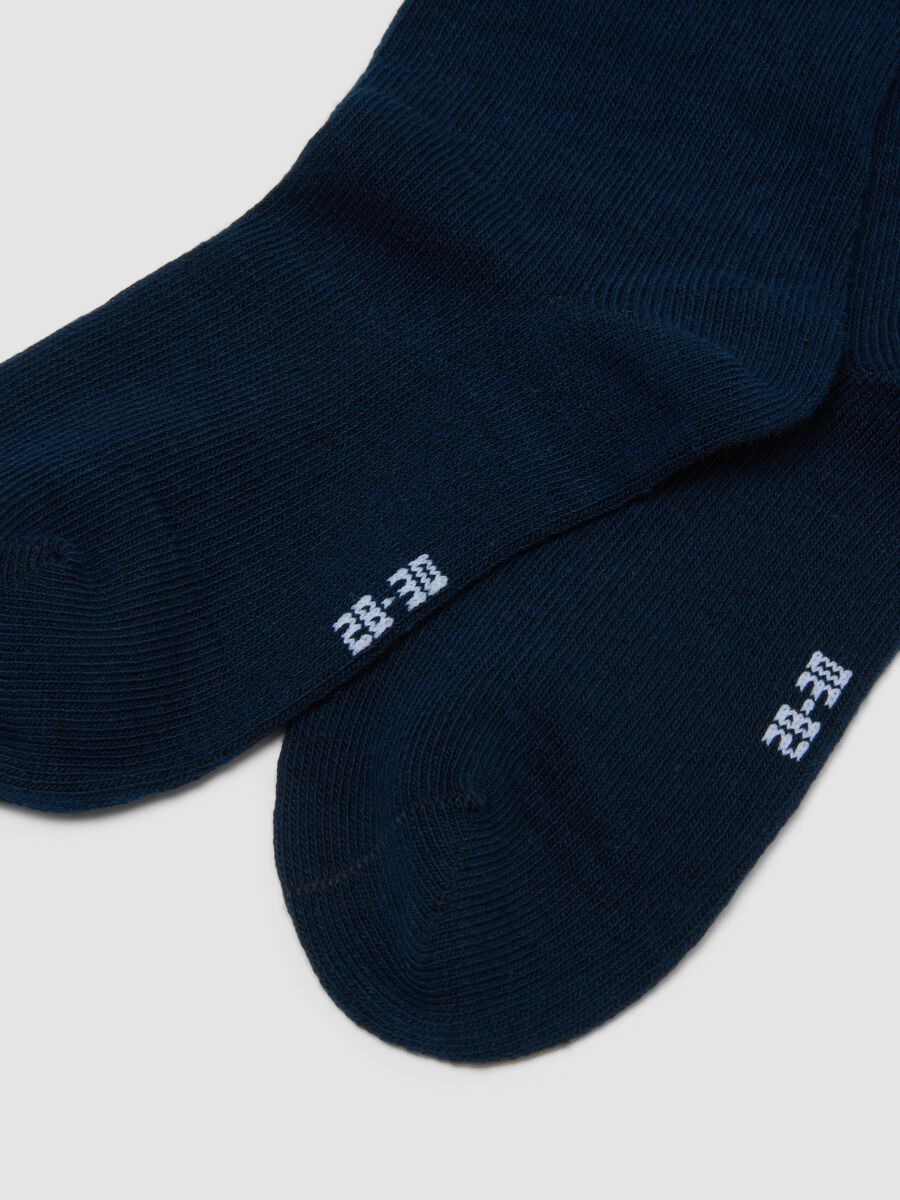 3-pack of multicolour long socks in organic stretch cotton_1
