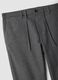 Pantaloni chino grigio melange in misto viscosa elasticizzata regular fit_2
