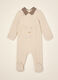 IANA stretchy viscose-blend knitted baby romper_0