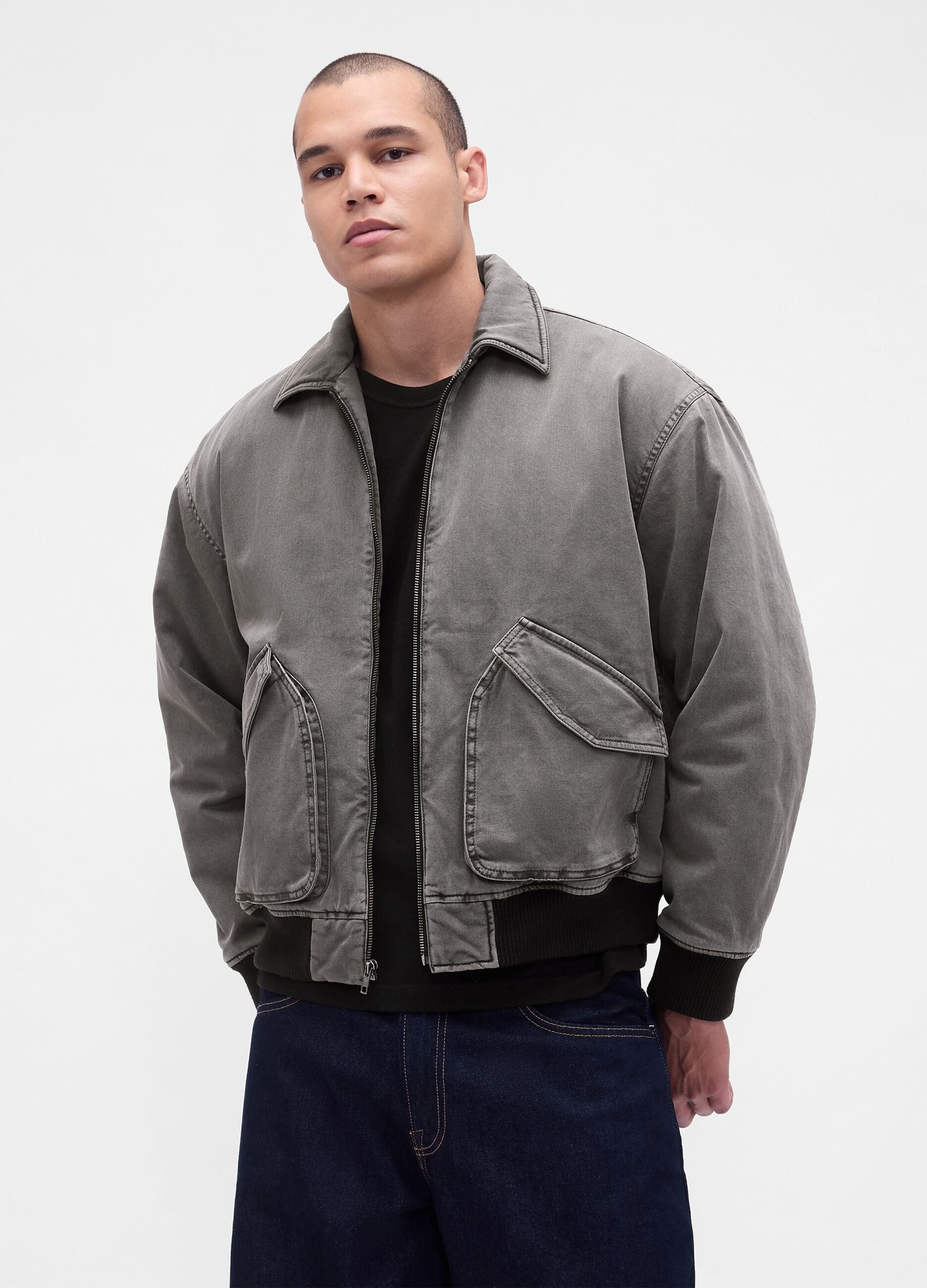 Grey Cotton Jacket