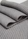Sciarpa grigio melange a coste in maglia_2