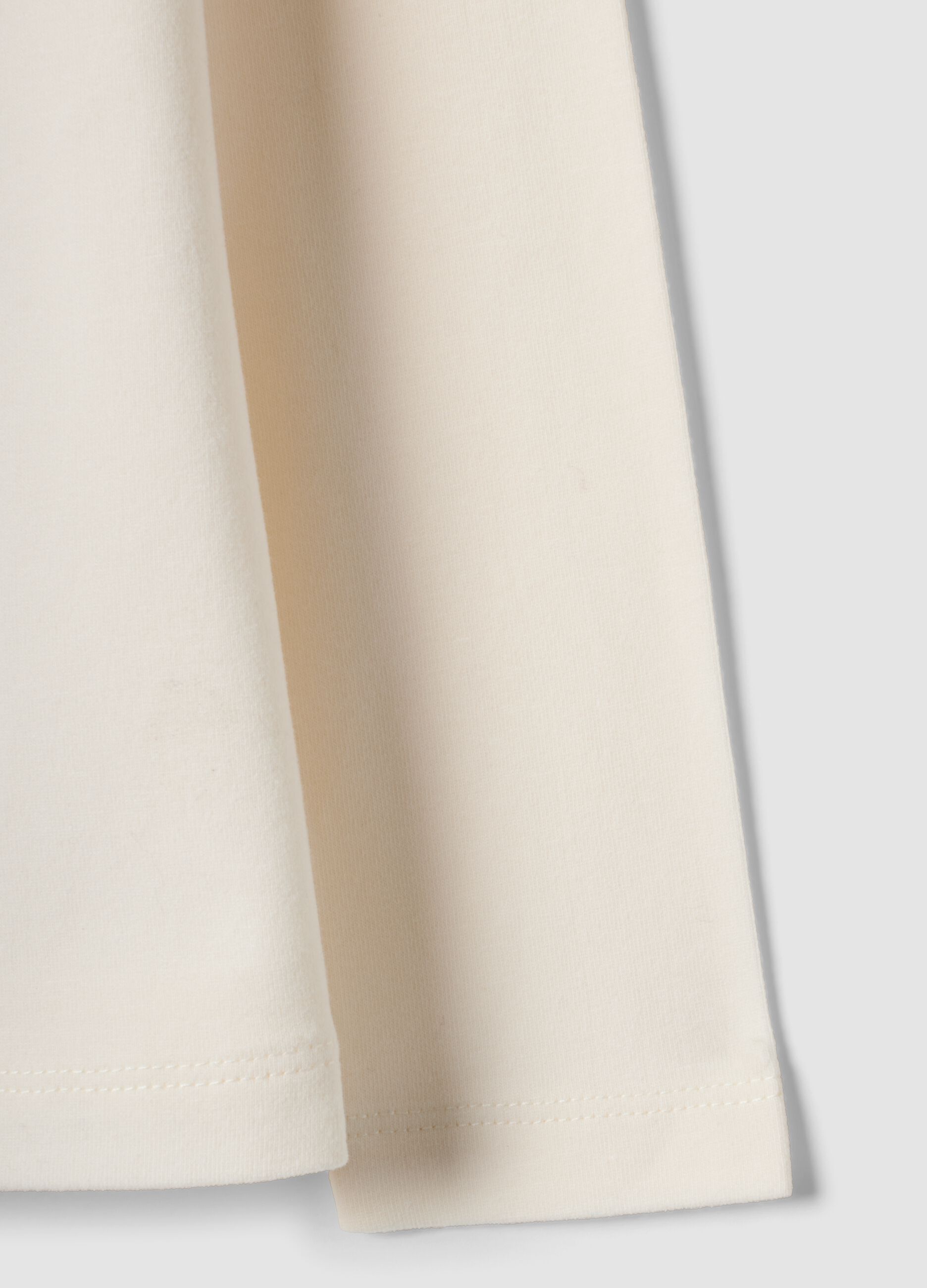 White stretch cotton Minnie print T-shirt