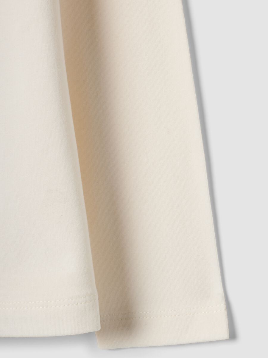 White stretch cotton Minnie print T-shirt_3