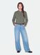 Giacca verde in puro cotone con bottoni nascosti slim fit_0