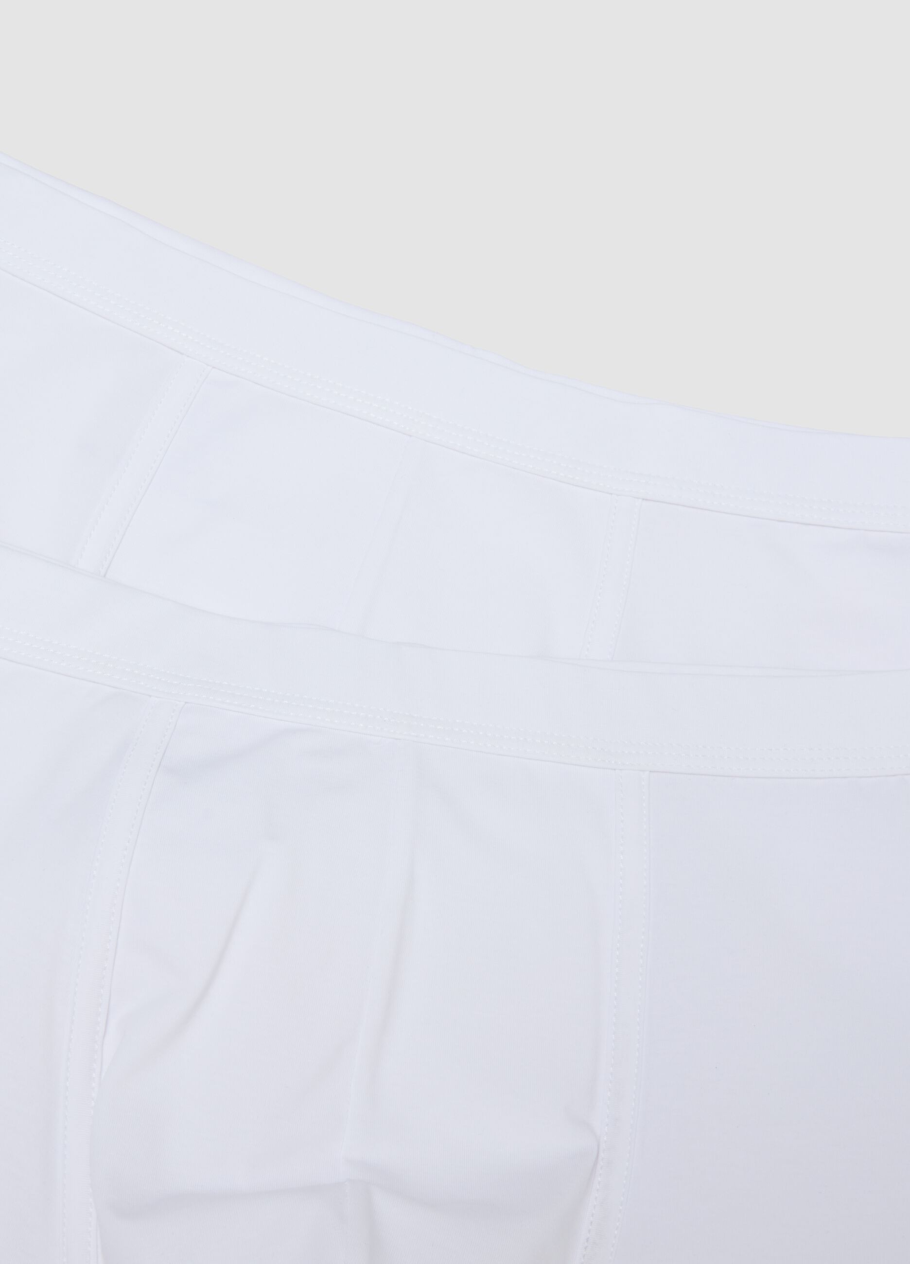 2-pack of white stretch mercerised cotton boxer shorts