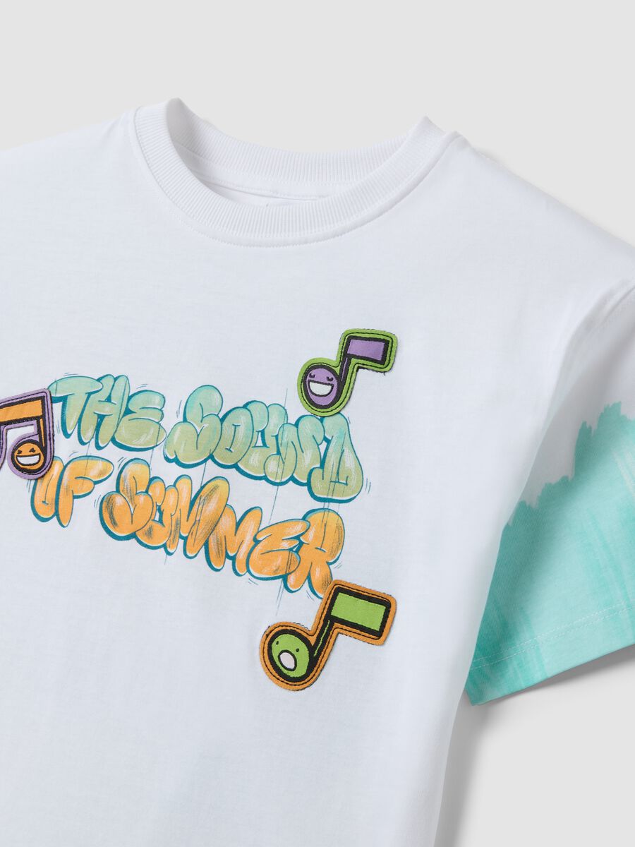 Children's oversized multicolour pure cotton T-shirt featuring Tom&Jerry_2
