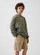 Cotton-blend crew-neck sweatshirt_0