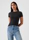 Black stretch short-sleeve t-shirt_0