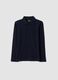 Blue piqu&eacute; polo shirt in pure organic cotton, regular fit, for boys_0