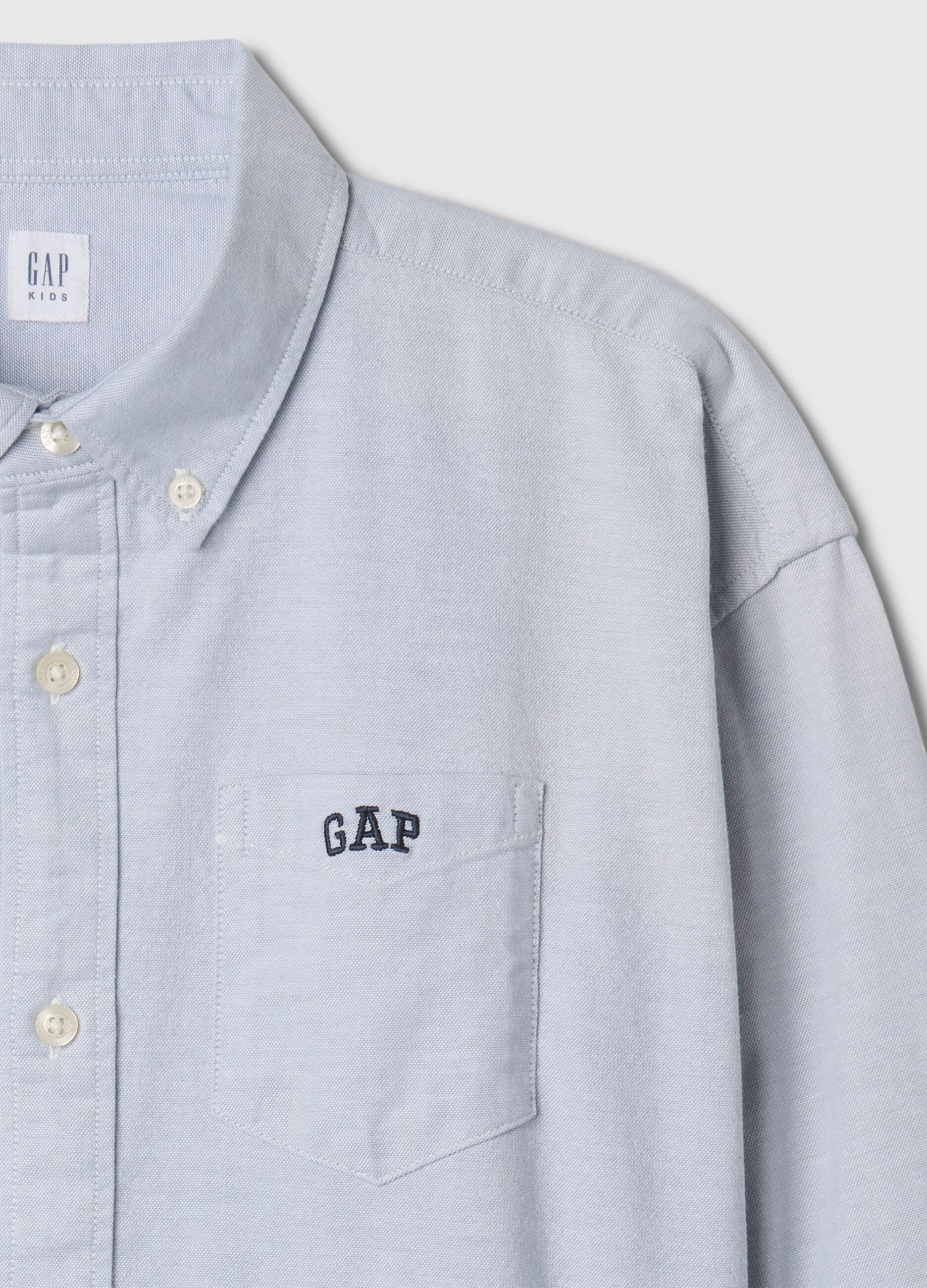 Blue Stretch Cotton Shirt