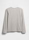 Light grey pure cotton long-sleeve T-shirt with GAP logo_1