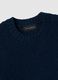 Long sleeve blue pure cotton pullover regular fit_5