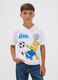 White Simpsons print T-shirt, regular fit_1