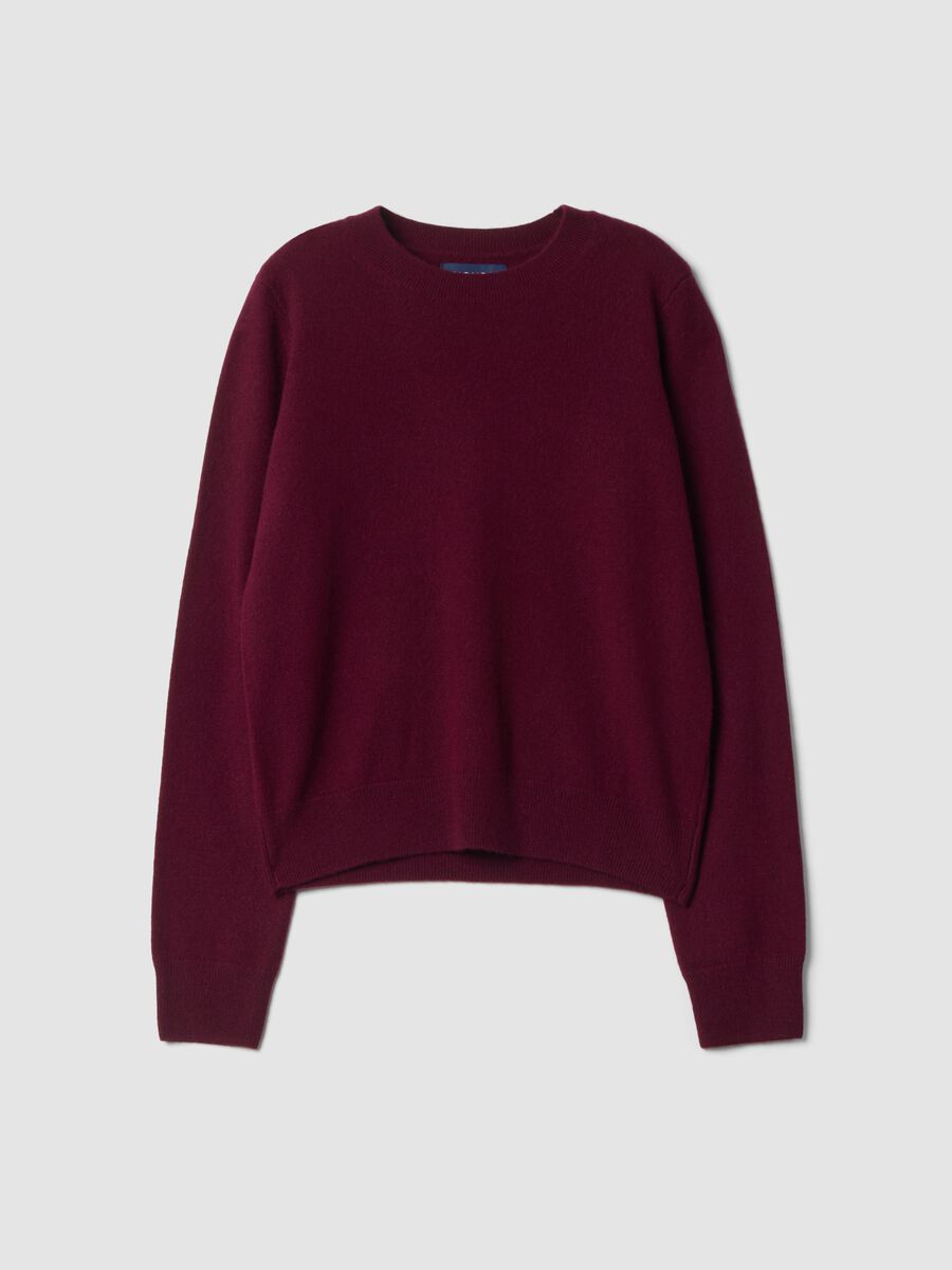 Red pure cashmere crew-neck jumper_0