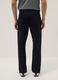 Blue regular-fit stretch cotton chino trousers_2